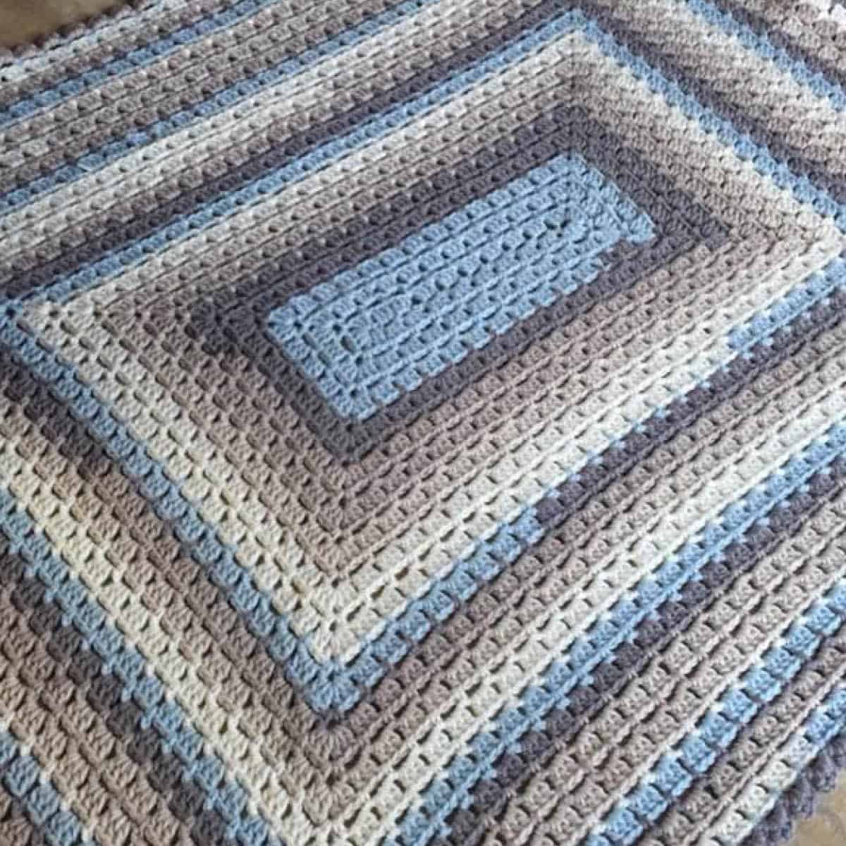 Updated Modern Granny Crochet Blanket