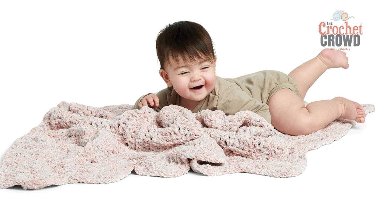 Bernat Blanket Frosting Ripple Baby Blanket