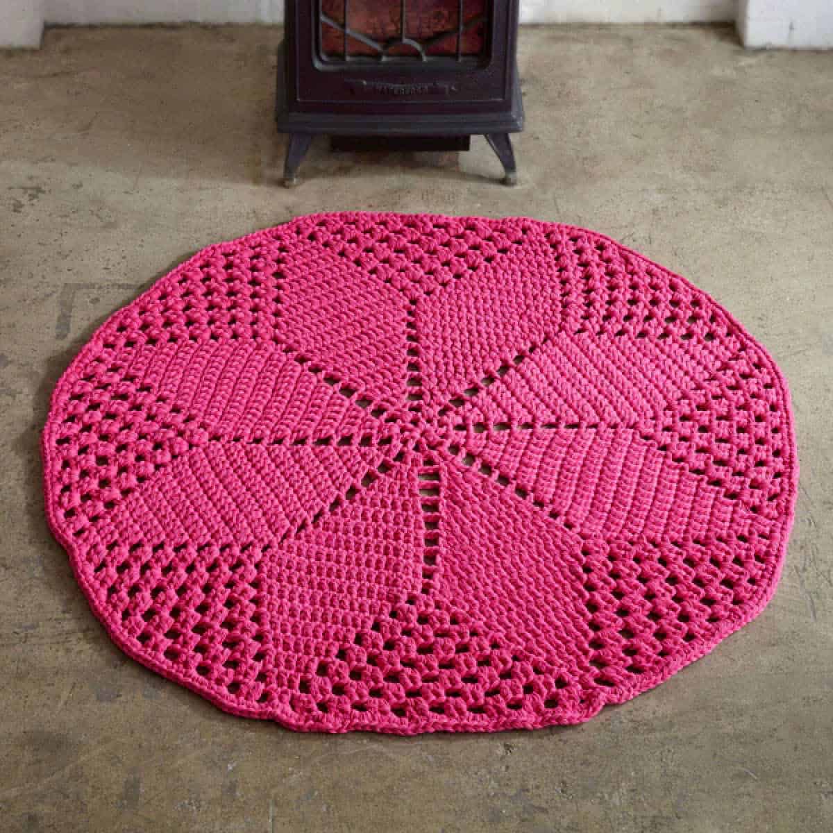 Crochet Daisy Rug Pattern