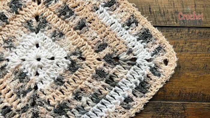Crochet Natural Dishcloth