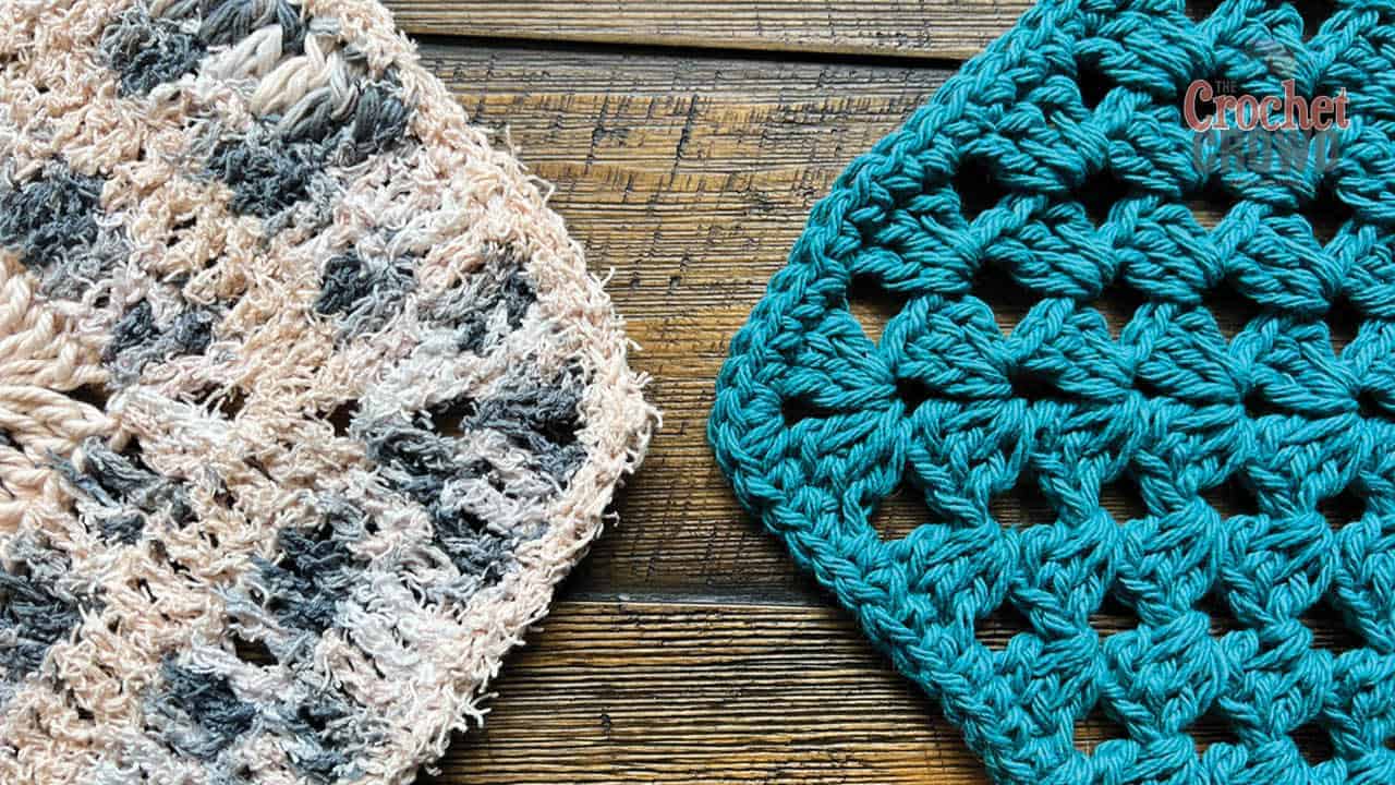 2 Naturals Crochet Dishcloths + Tutorials