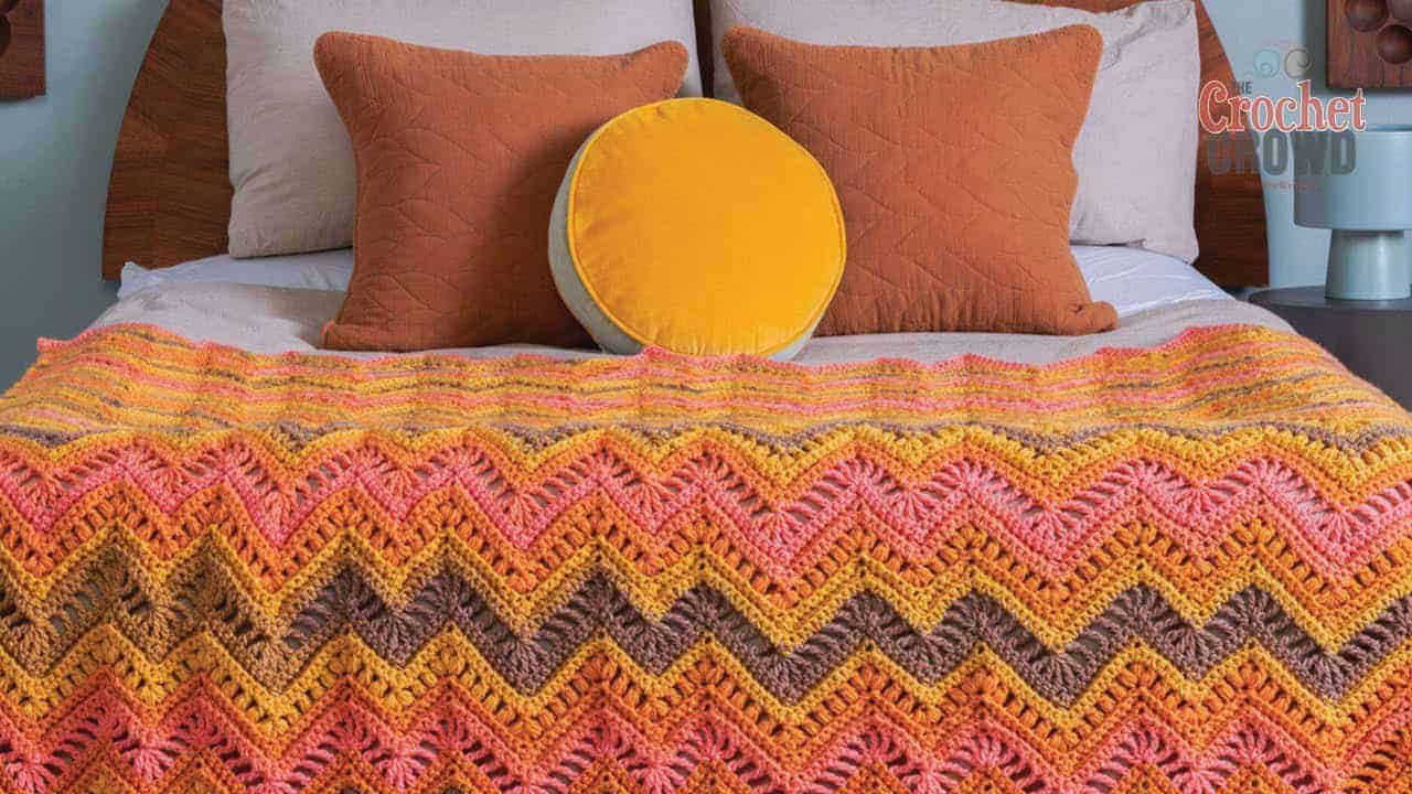 Crochet Rocky Ripple Blanket + Tutorial