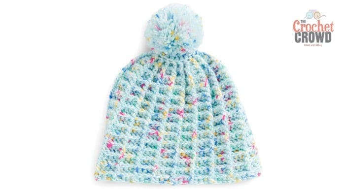 Speckle Crochet Waffle Hat Most Sizes + Tutorial