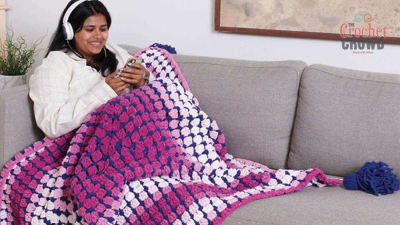 Bernat Blanket Perfect Phasing Just A Phase Modern Granny Blanket