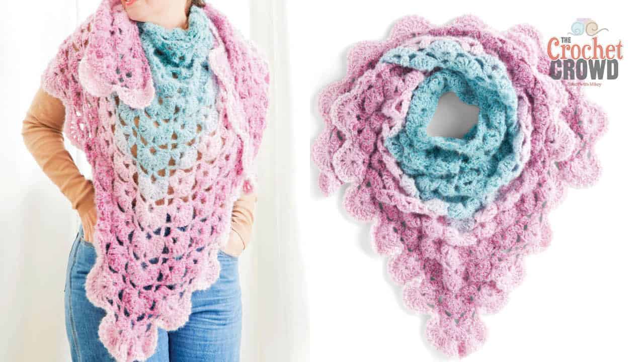 Crochet Fading Shells Shawl
