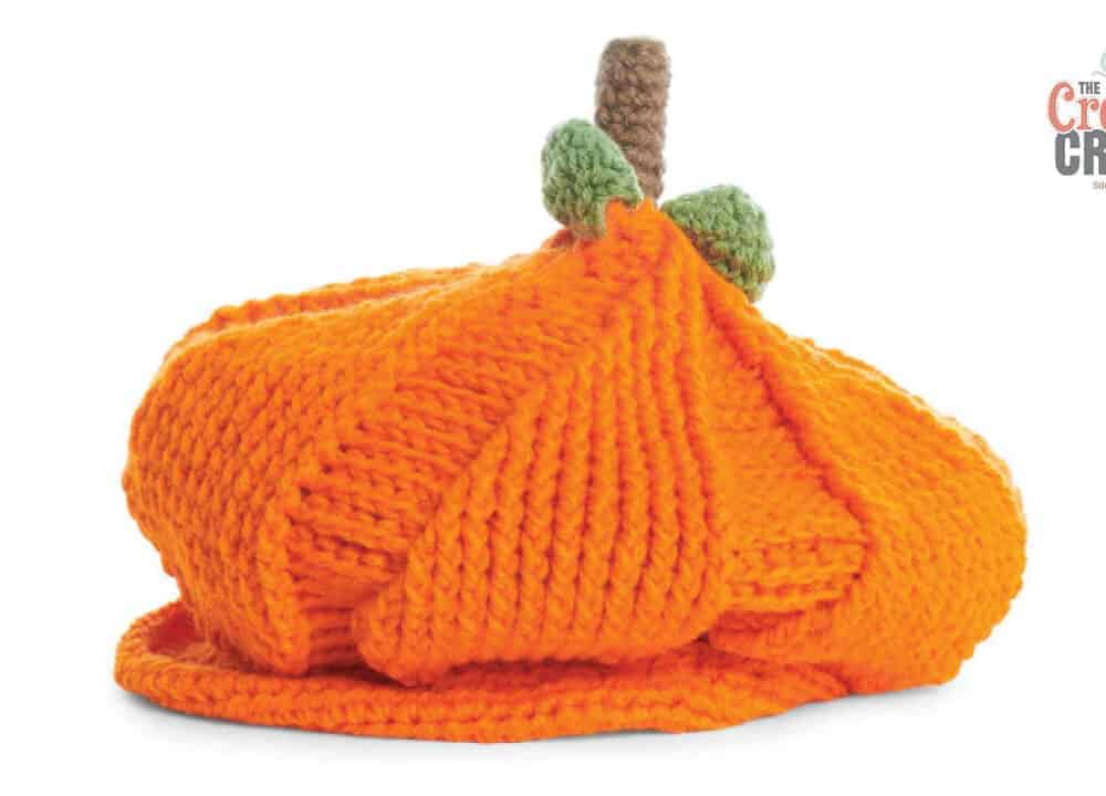 Crochet Pumpkin Newsboy Hat