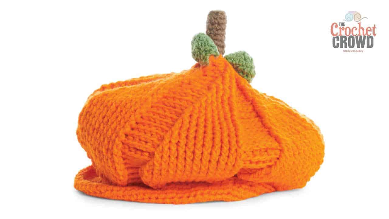 Crochet Pumpkin Newsboy Hat