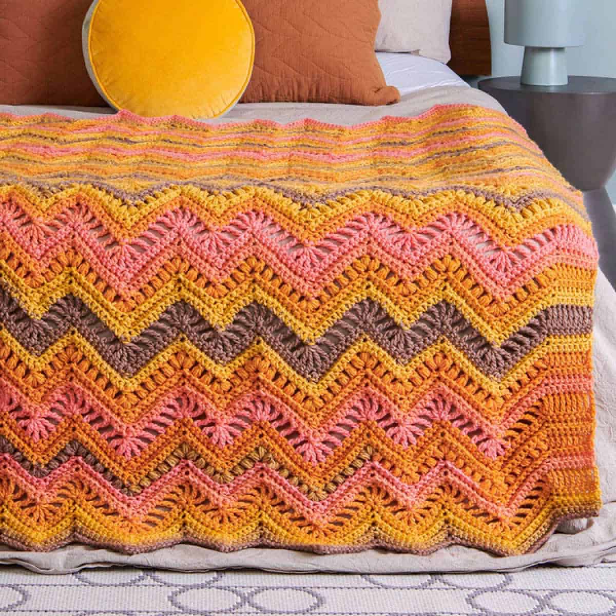 Crochet Rocky Mountain Stitch Blanket Pattern