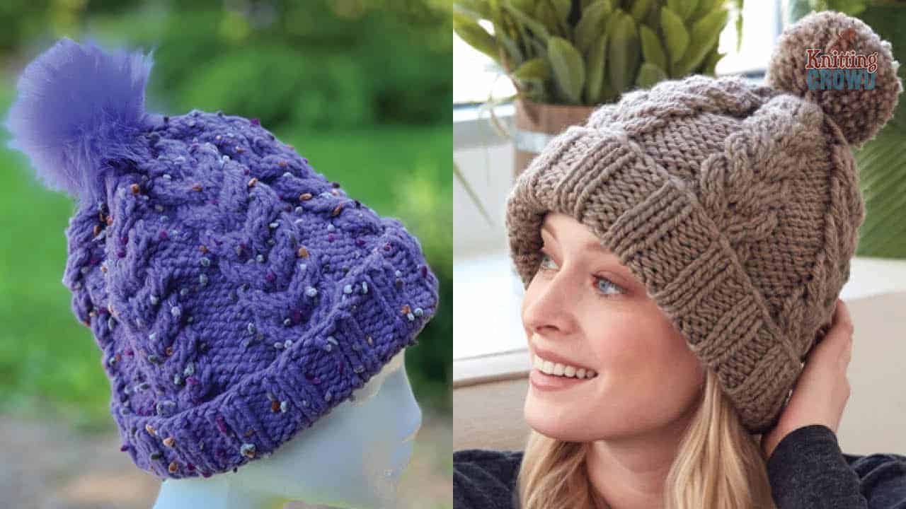 Cozy Cable Knit Hat + Tutorial