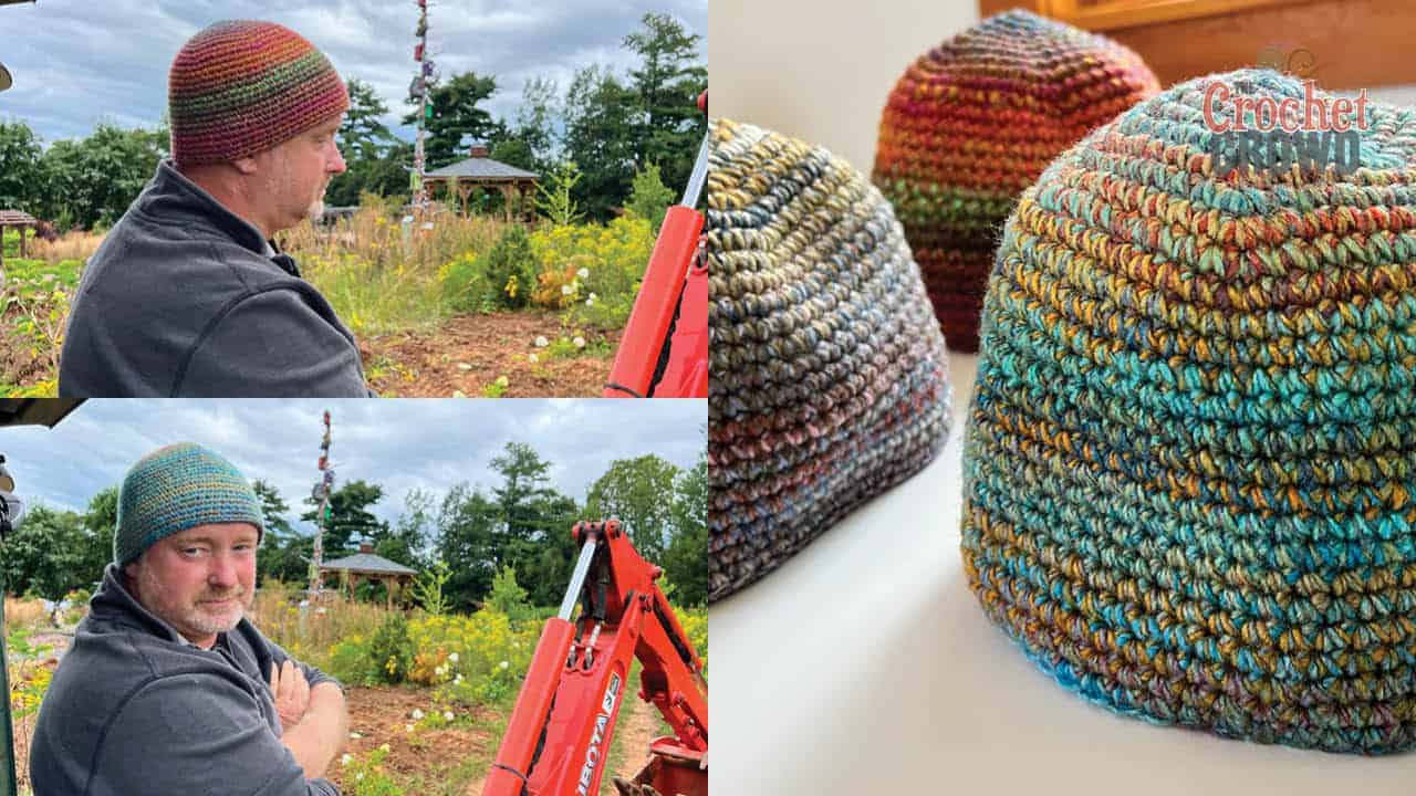 Shallow Crochet Beanies for Men + Tutorial