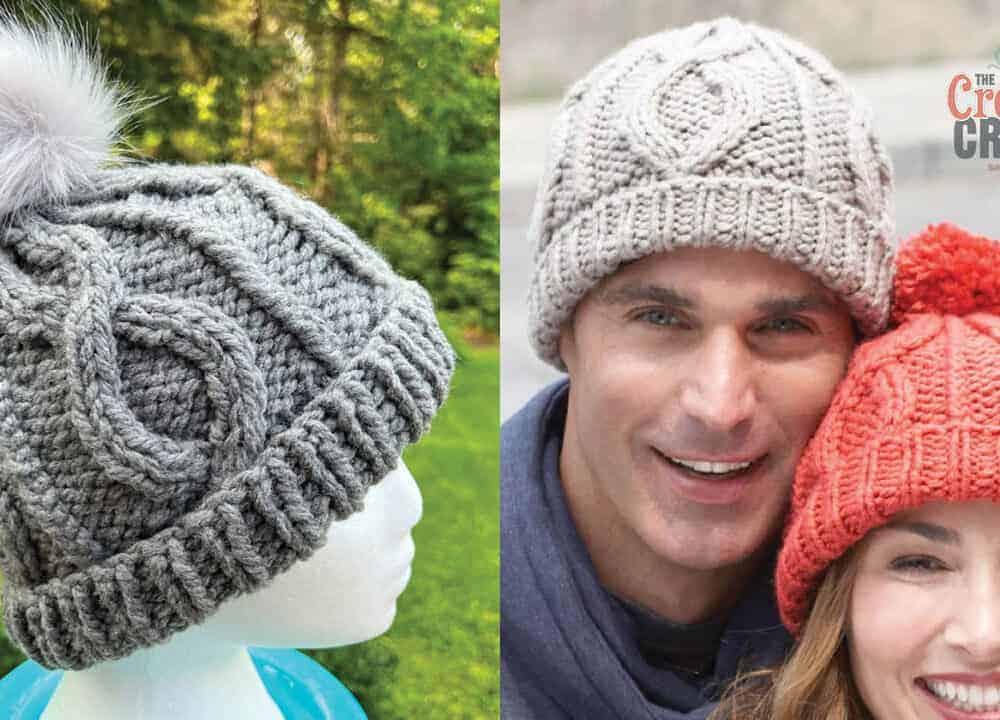 Bernat Cable Knit Hats