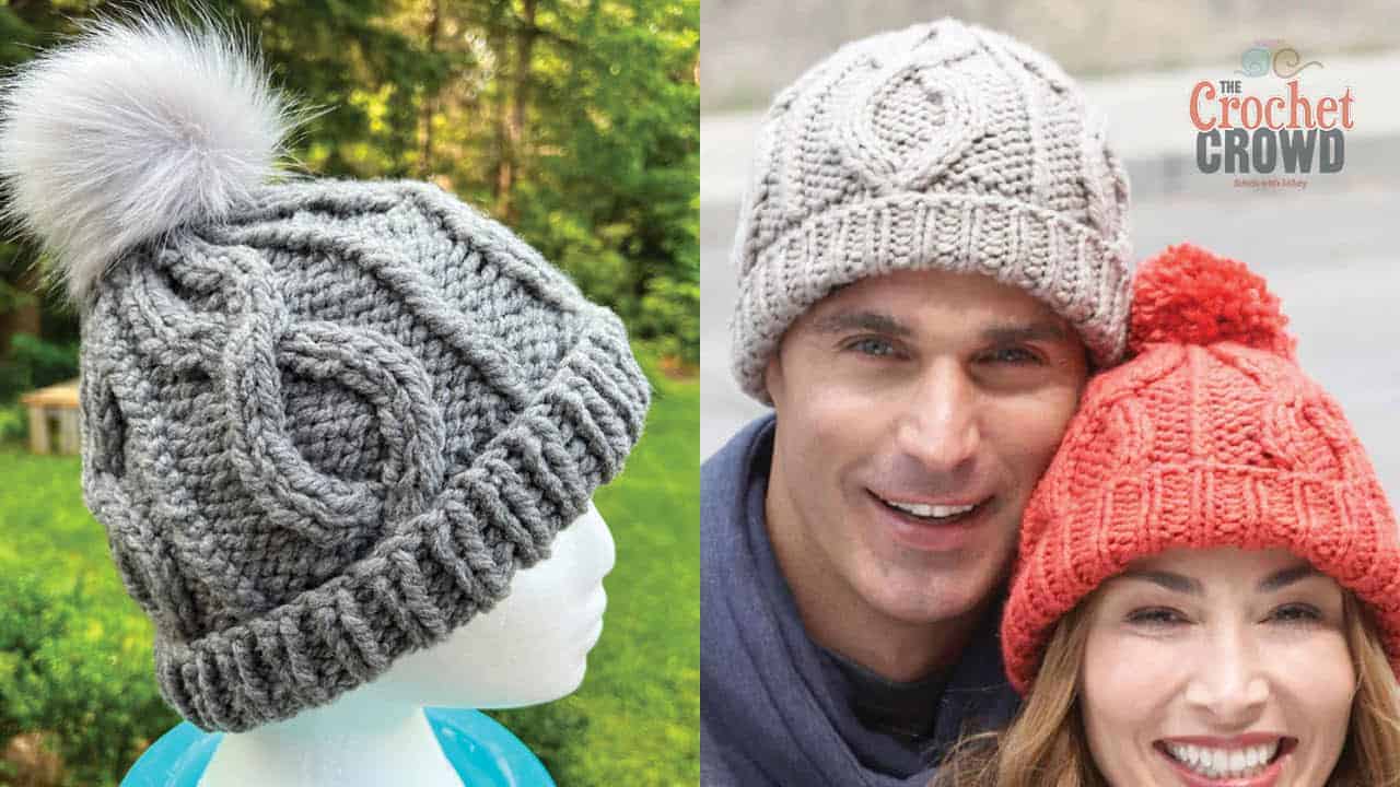 Bernat Cable Knit Hat + Tutorial