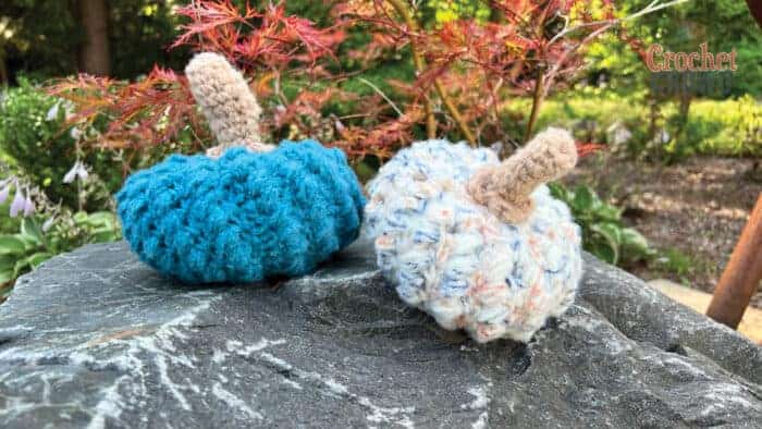 Crochet Felted Pumpkins