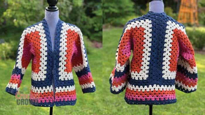 Crochet Hexi Cardigan Tutorial Sample