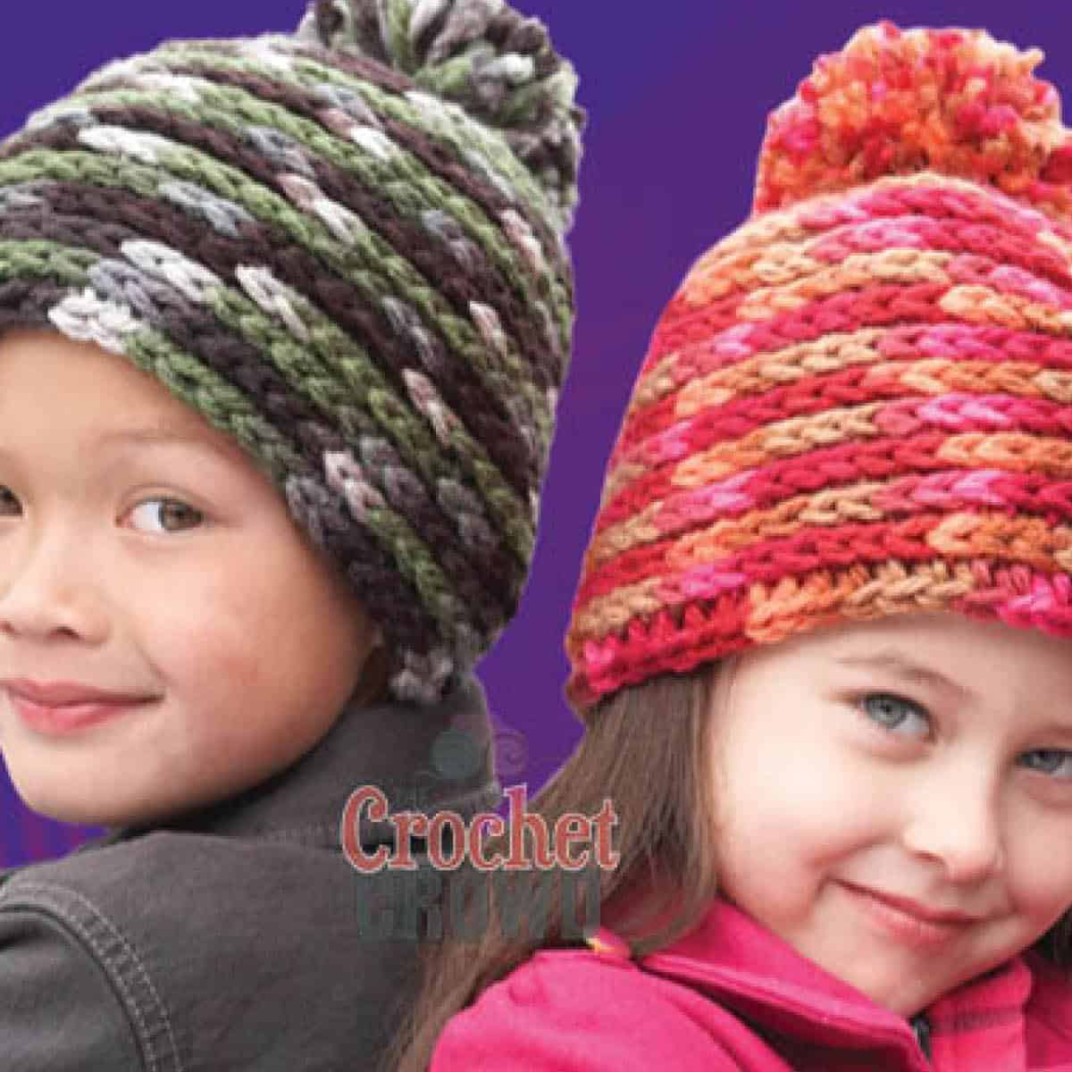 How To Crochet Spiral Hat Kid to Adult Size + Tutorial The Crochet Crowd