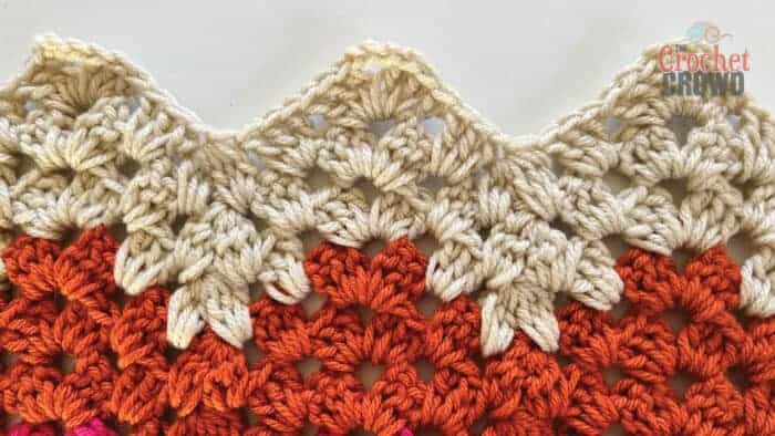 1 Up and Down Crochet Granny Chevron