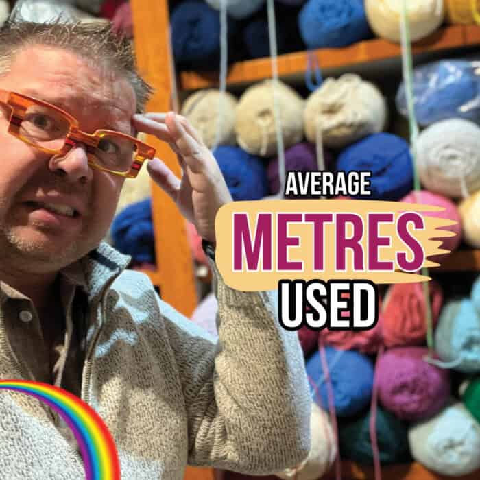 Average Metres Used in Yarn Projects