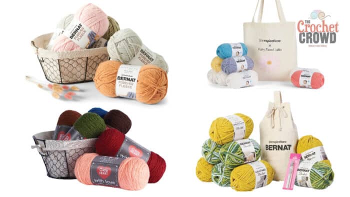 4 Curated Yarn Kits by Yarnspirations