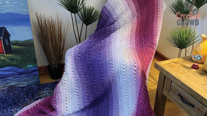 Crochet Rectangle Conversation Blanket