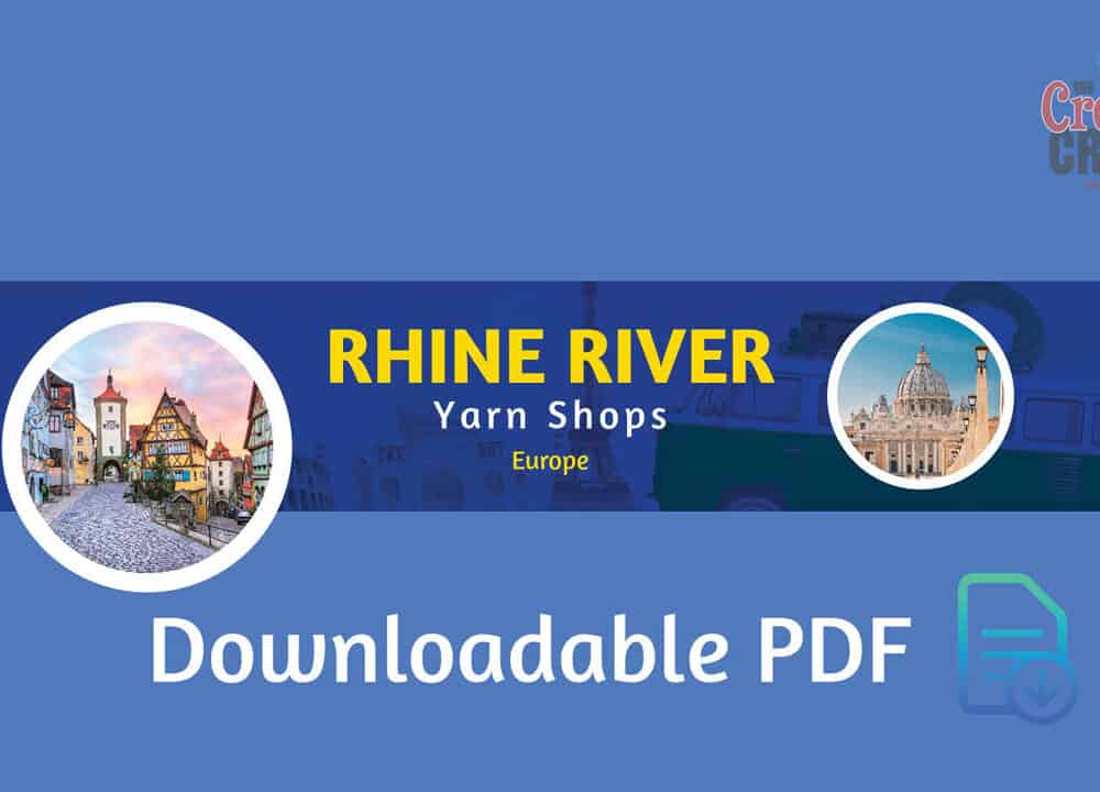 Downloadable Yarn Shopping List for Rhine River Europe
