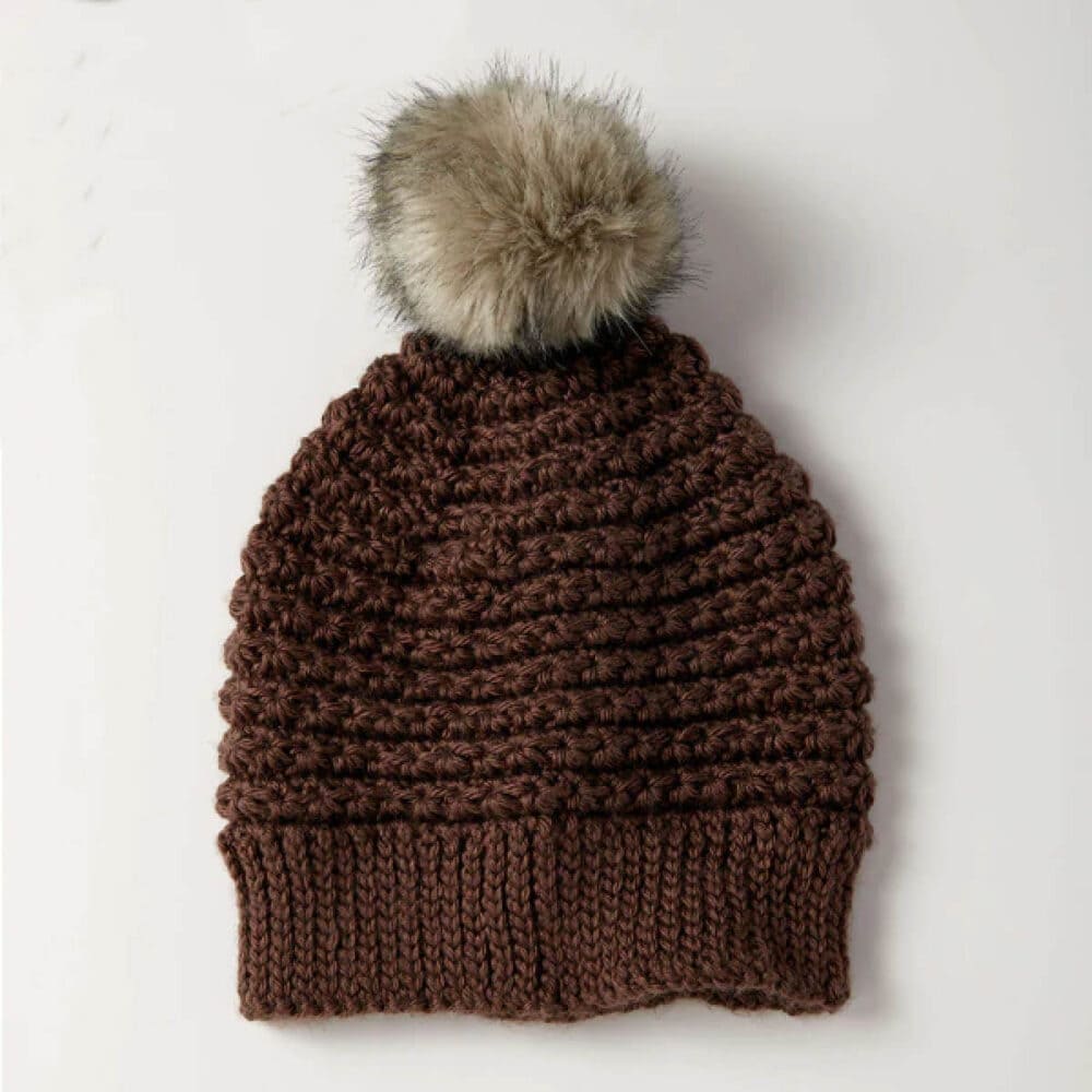 Crochet 5 Star Winter Hat