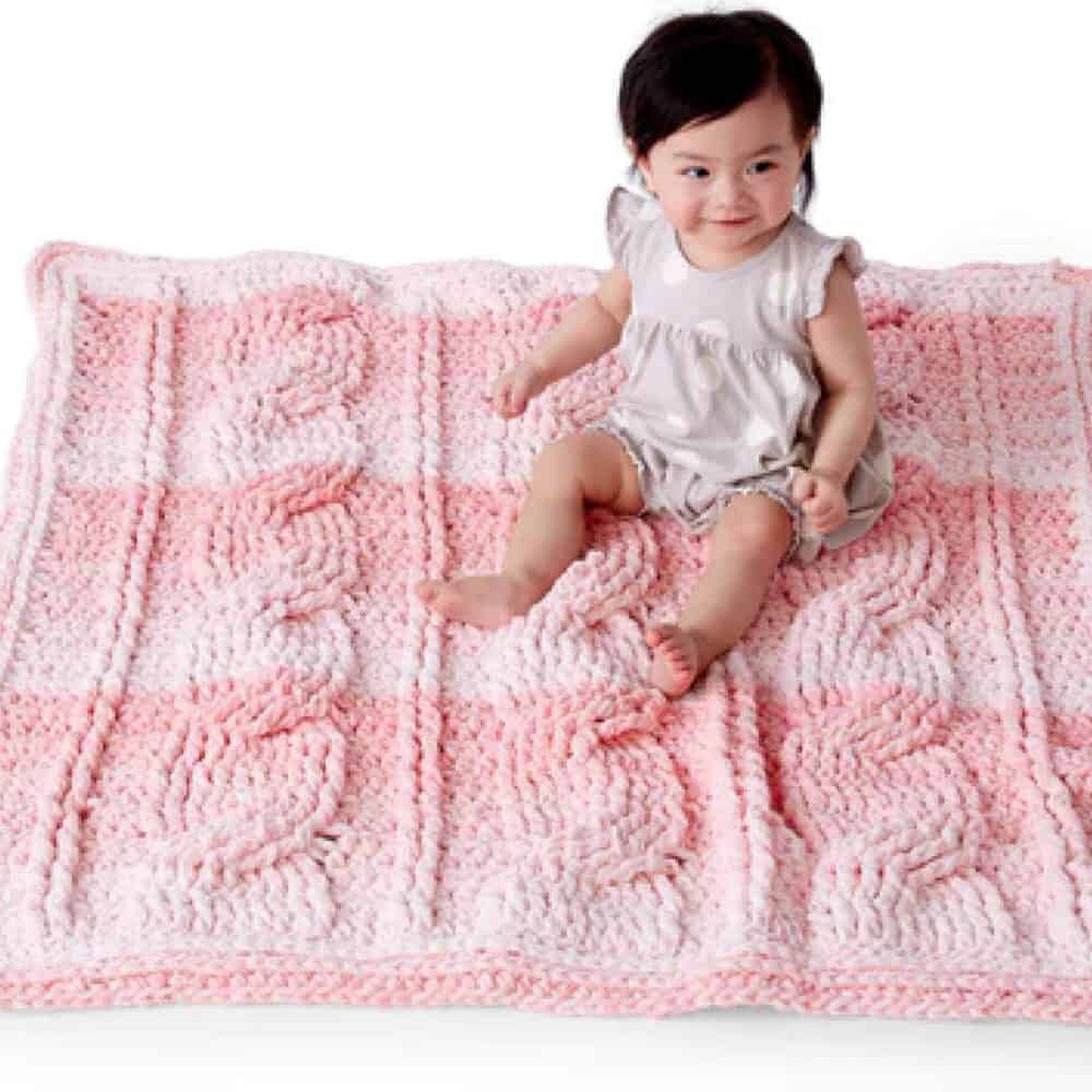 Crochet Baby Cable Blankets