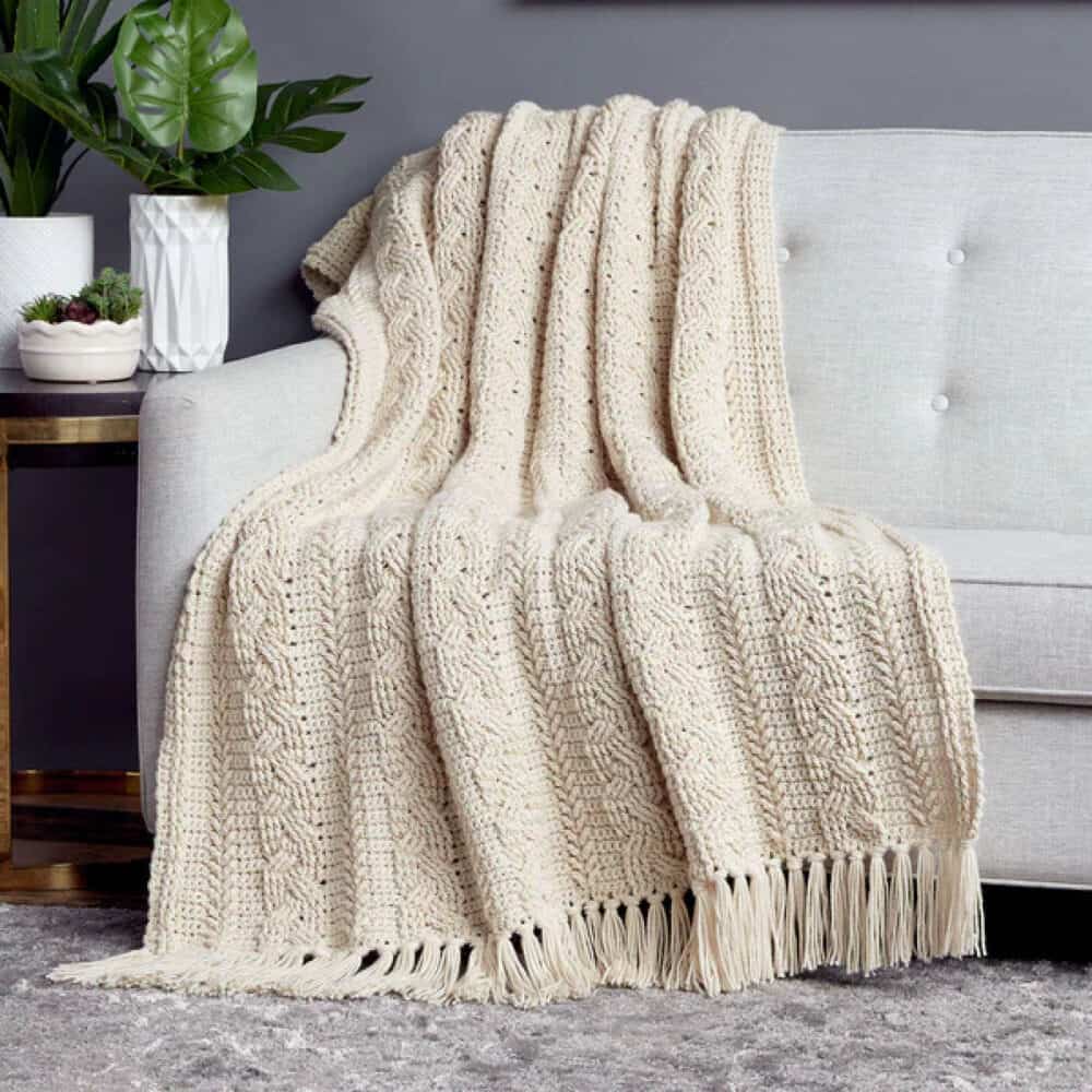Crochet Cable Blankets