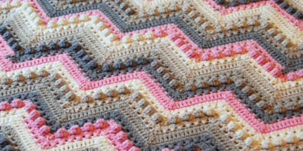 Crochet Hugs and Kisses Baby Blanket Waves