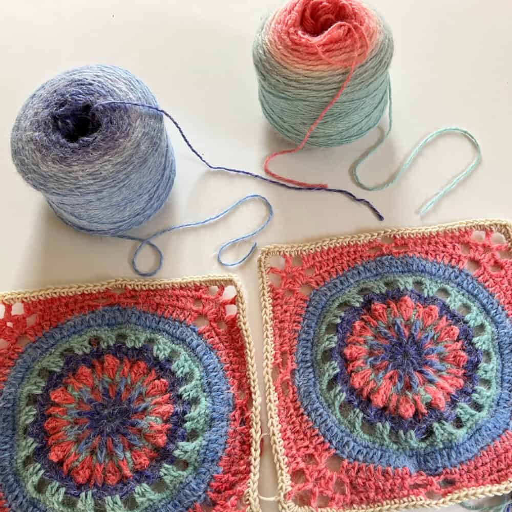 Crochet Inside Out Caron Halo Squares