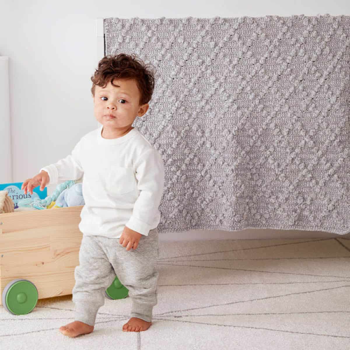 Crochet Lattice Baby Basic Blanket