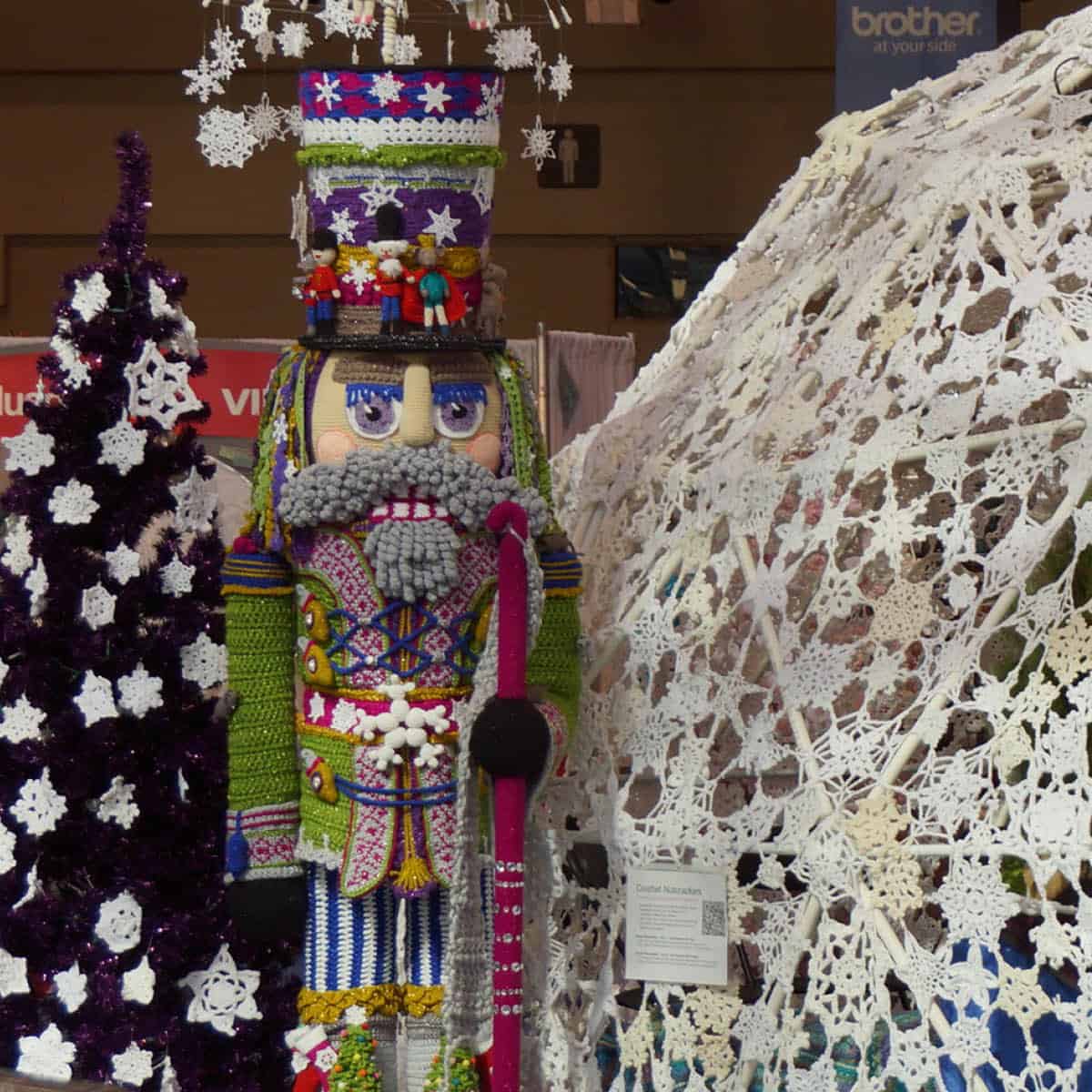 2 - 12 Foot Tall Crochet Nutcrackers + Free Building Plans