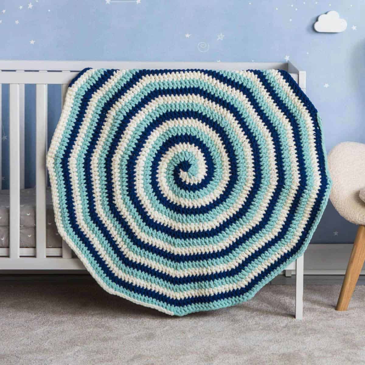 Crochet Round Baby Blankets