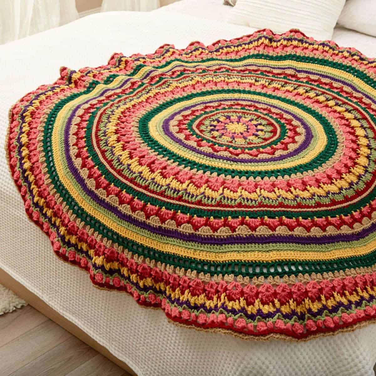 Crochet Round and Mandala Blankets
