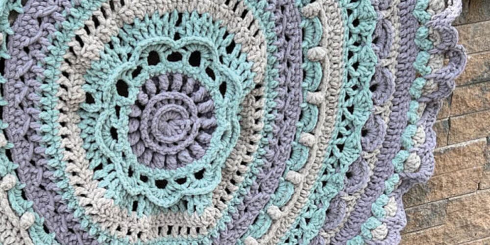 Crochet Study of Rage Bernat Blanket Round
