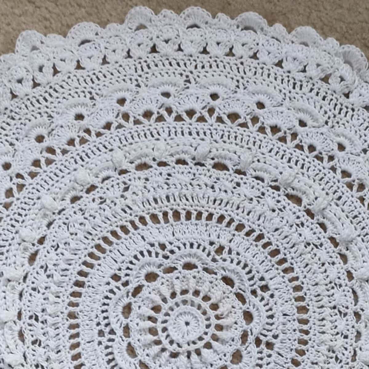 Crochet a 15" Study of Rage Thread Doily With Ease