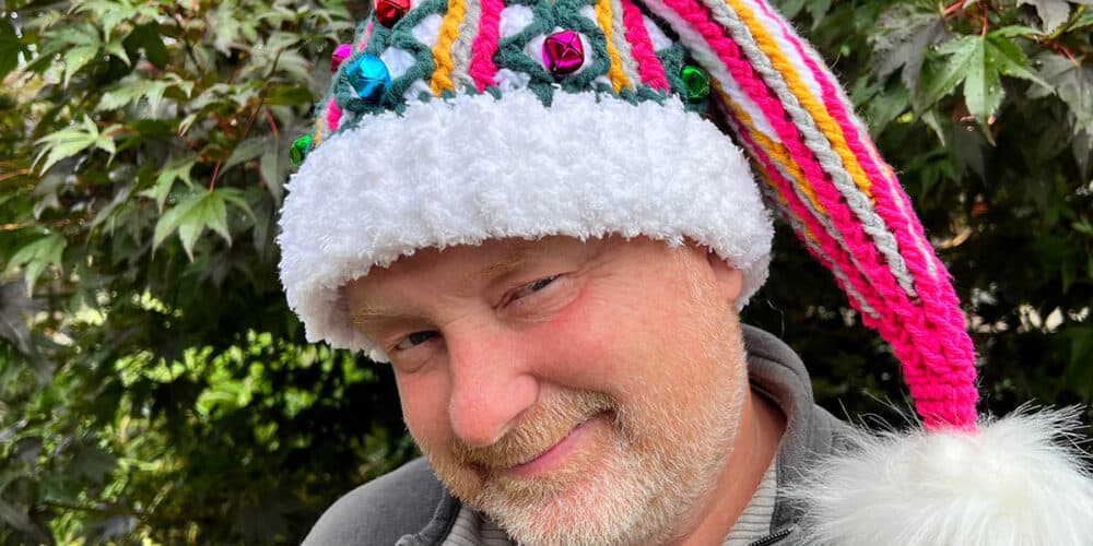 Crochet Textured Cable Waves Elf Hat