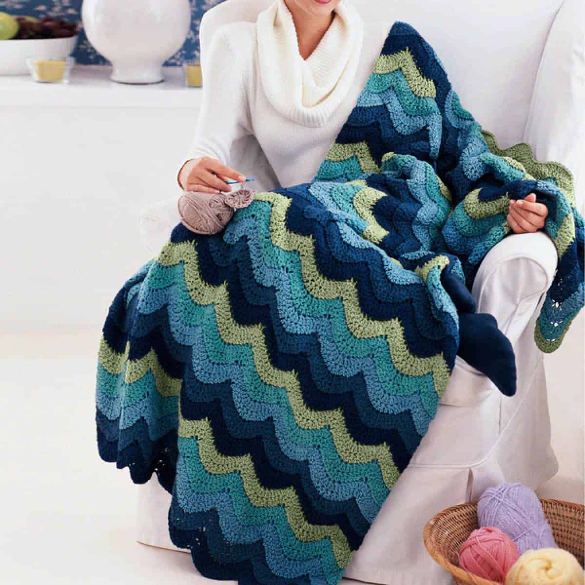 Crochet Ocean Waves Pattern + Tutorial