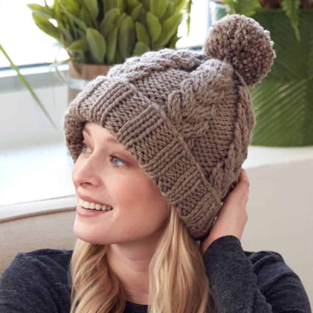 Knit Cables Hat Pattern