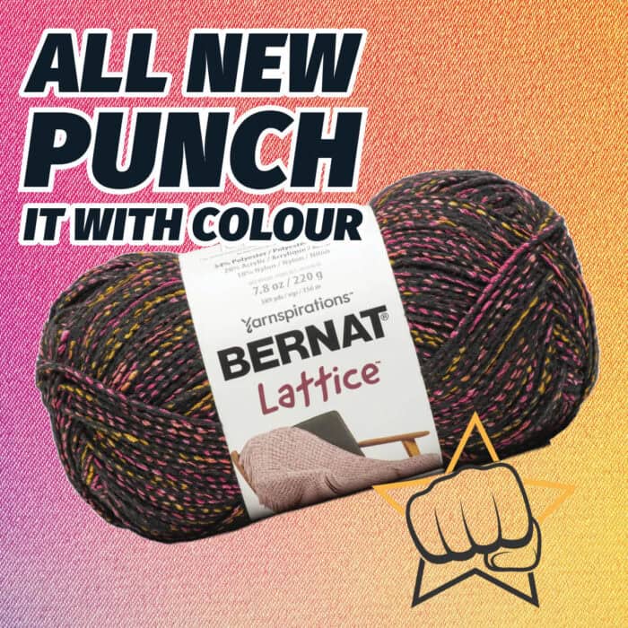 All New Punch It With Colour Bernat Lattice Yarn