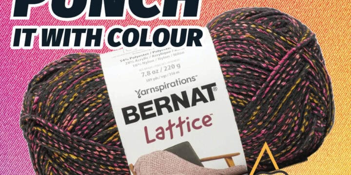 All New Punch It With Colour Bernat Lattice Yarn