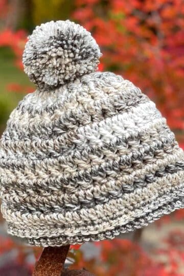 Crochet Comfy Pom Pom Hat Pattern