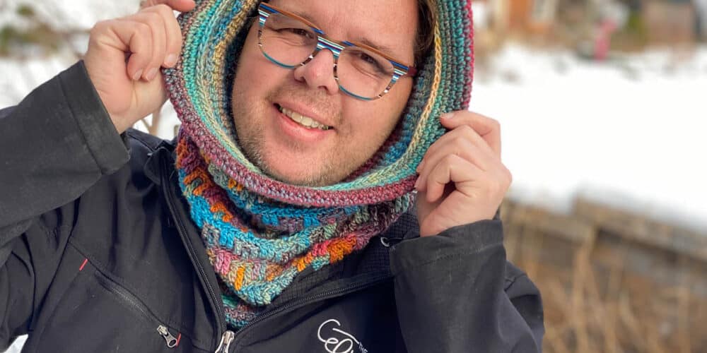 Crochet Hooded Cowl by Mikey Pattern