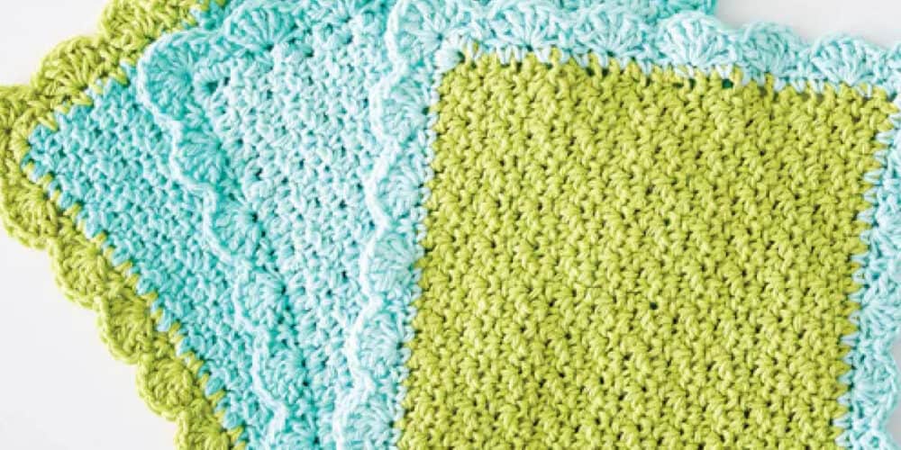 Crochet Scalloped Dishcloth Pattern