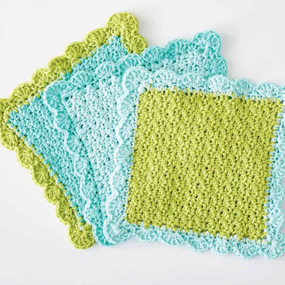 Crochet Scalloped Dishcloth Pattern