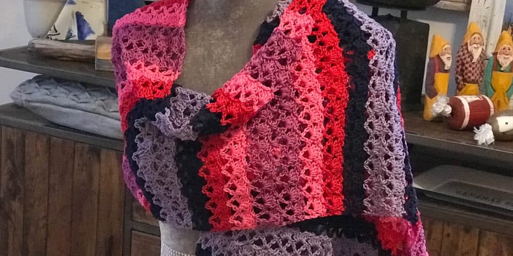 Crochet Easy Shells Wrap Pattern