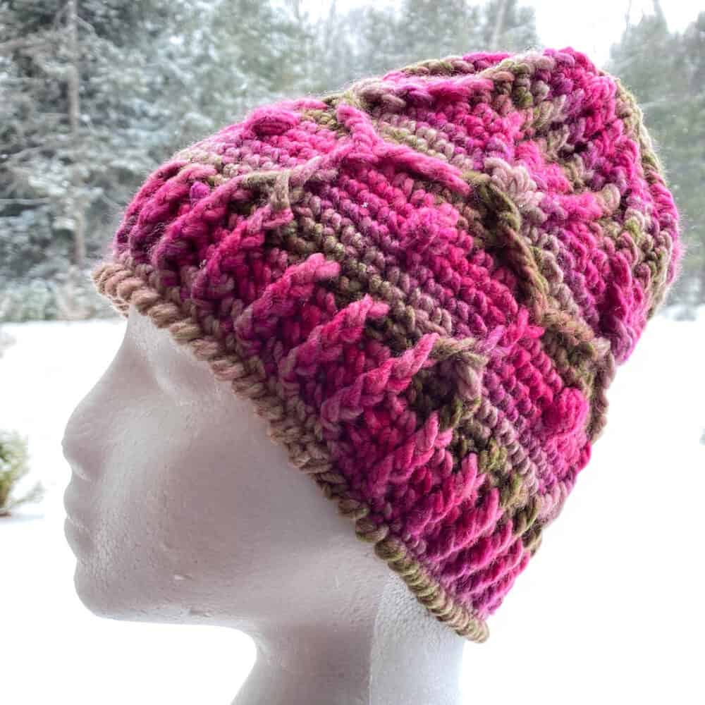 Crochet Textured Thick Hat