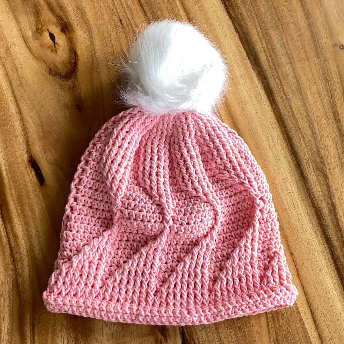 Crochet Textured Wave Hat