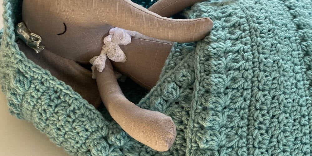 Green Hooded Baby Blanket