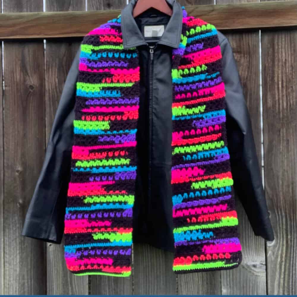 Make More Light with These Neon Crochet Scarf Patterns