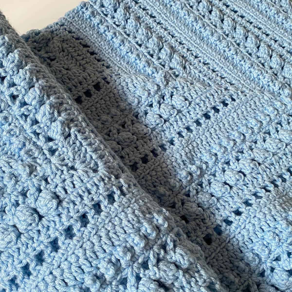 Crochet Baby Shower Blanket Pattern with Tutorial